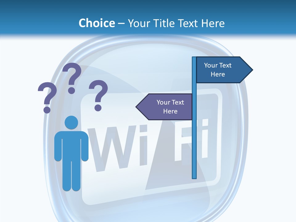 Antenna Signal Transparent PowerPoint Template