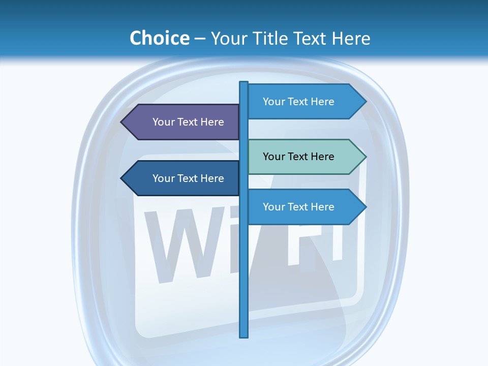 Antenna Signal Transparent PowerPoint Template