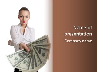 Savings Women People PowerPoint Template