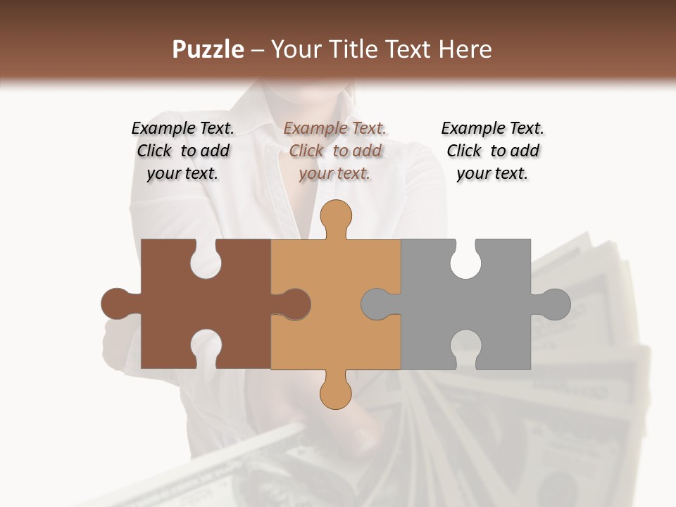 Savings Women People PowerPoint Template