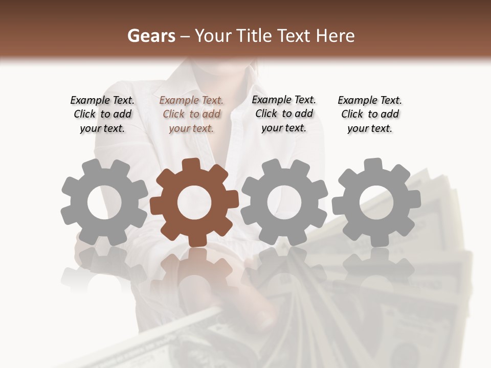 Savings Women People PowerPoint Template