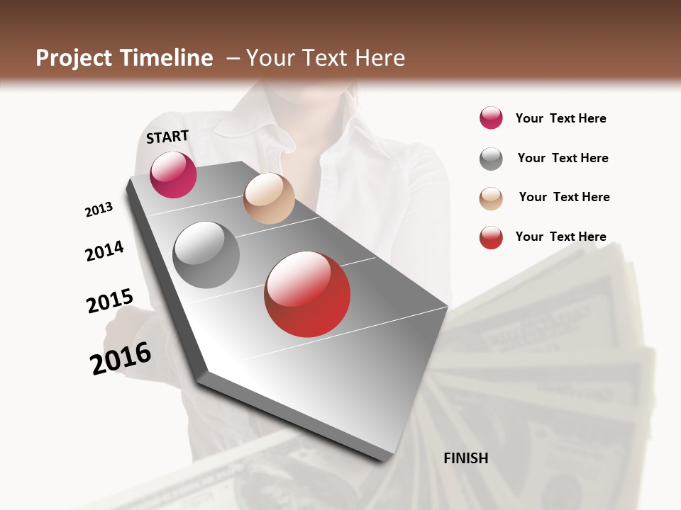 Savings Women People PowerPoint Template