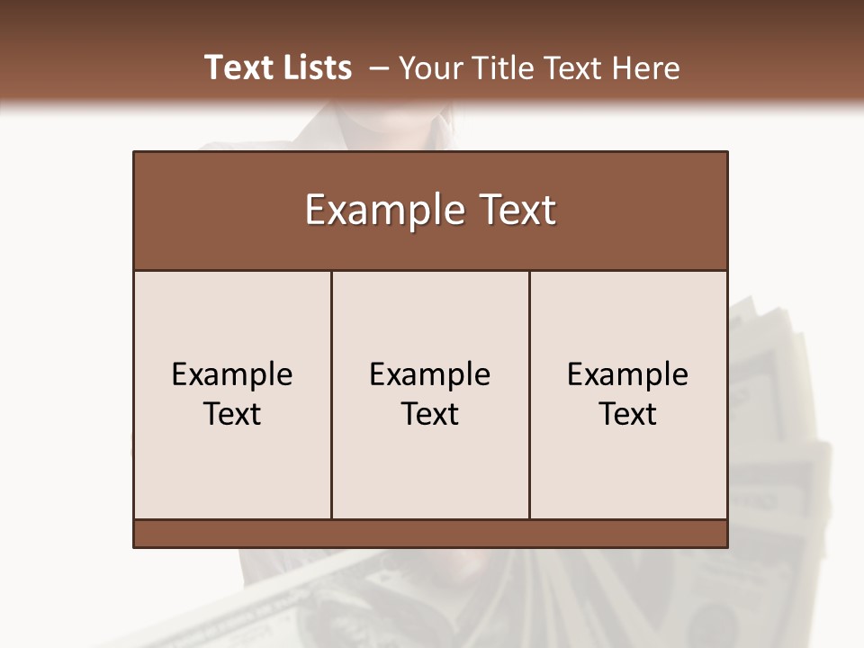 Savings Women People PowerPoint Template