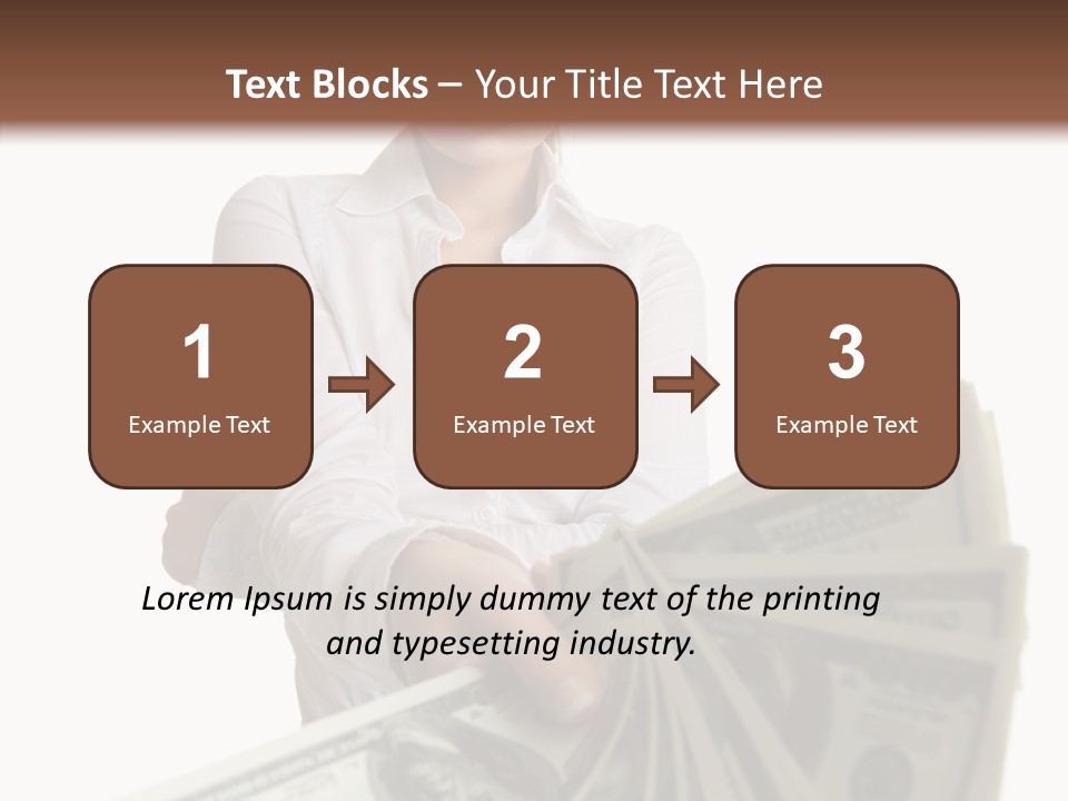 Savings Women People PowerPoint Template