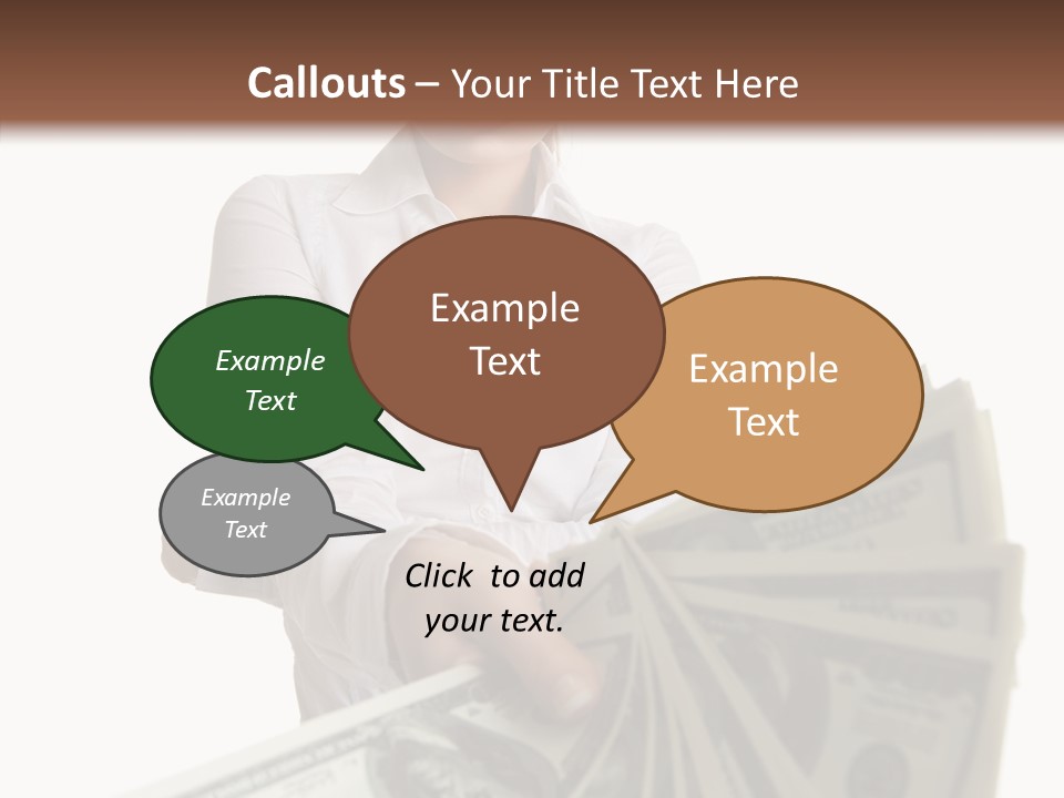 Savings Women People PowerPoint Template