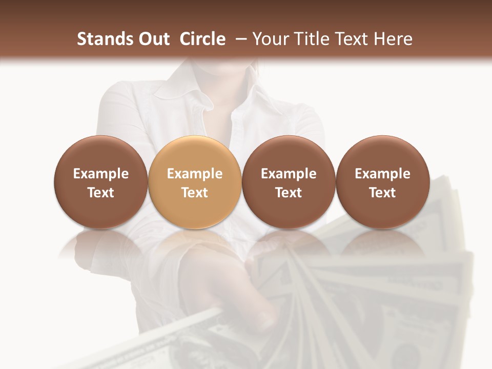 Savings Women People PowerPoint Template