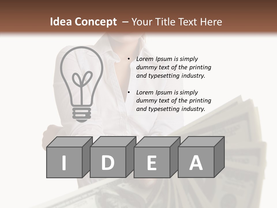 Savings Women People PowerPoint Template