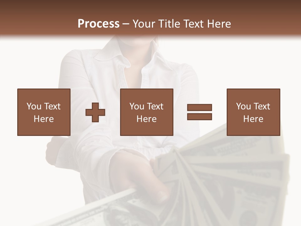 Savings Women People PowerPoint Template