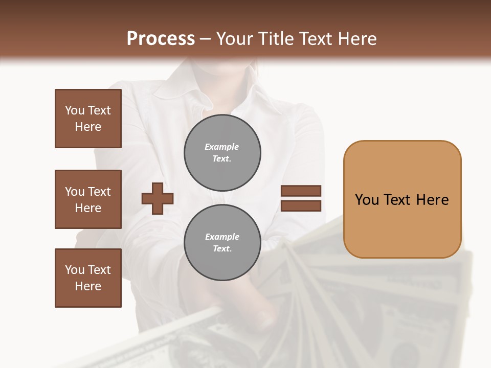 Savings Women People PowerPoint Template