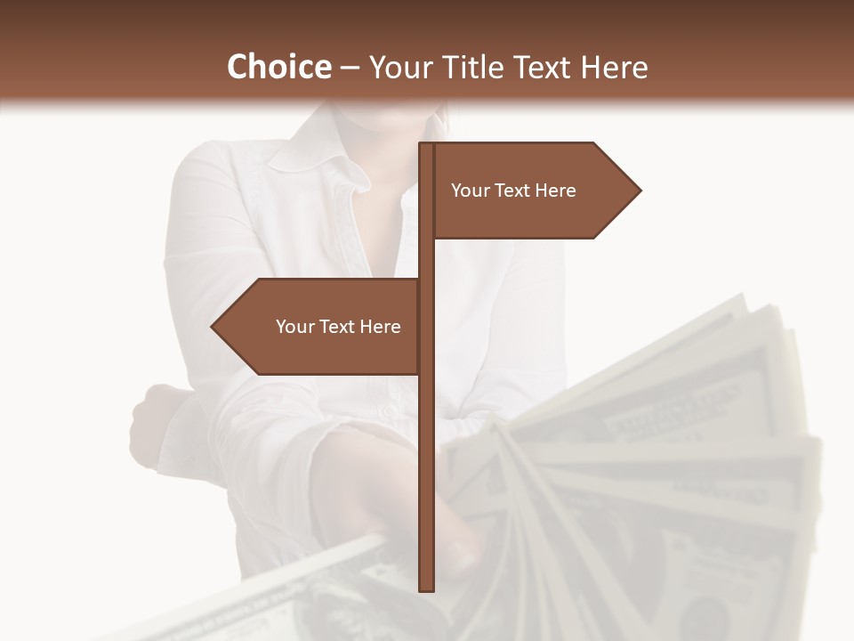 Savings Women People PowerPoint Template