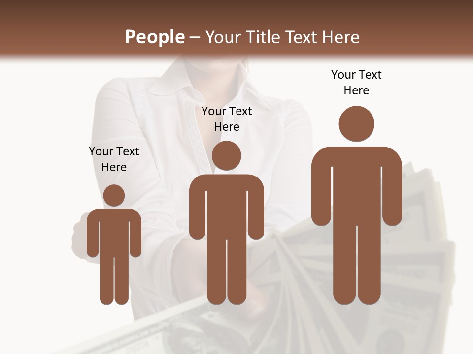 Savings Women People PowerPoint Template