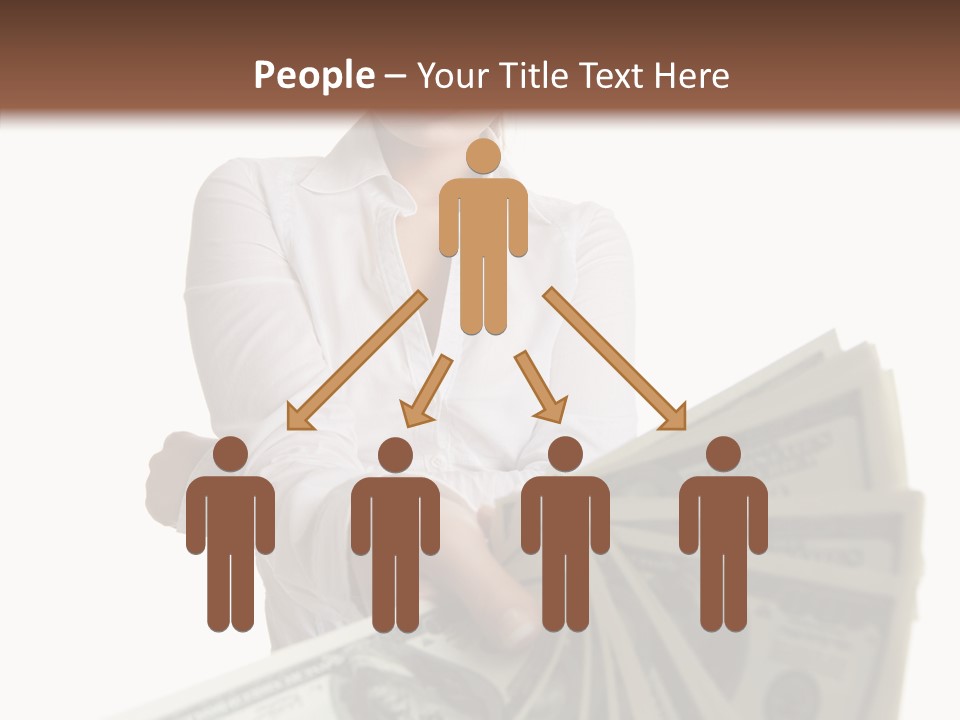 Savings Women People PowerPoint Template