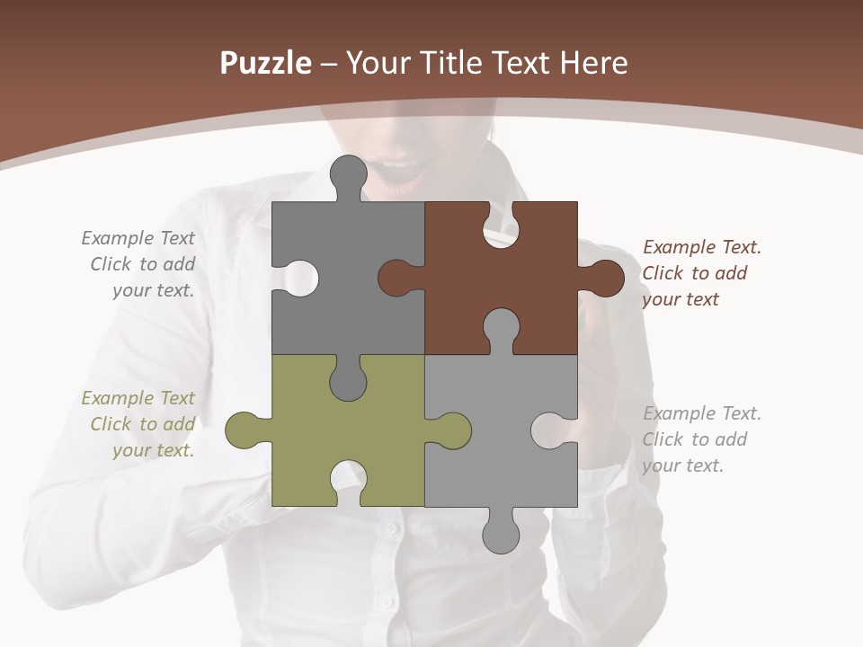 Currency Holding Happiness PowerPoint Template