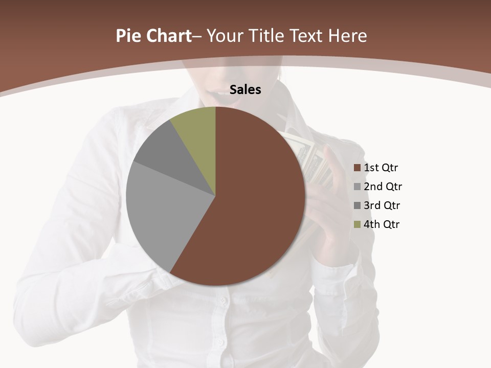 Currency Holding Happiness PowerPoint Template