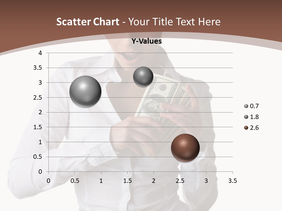 Currency Holding Happiness PowerPoint Template