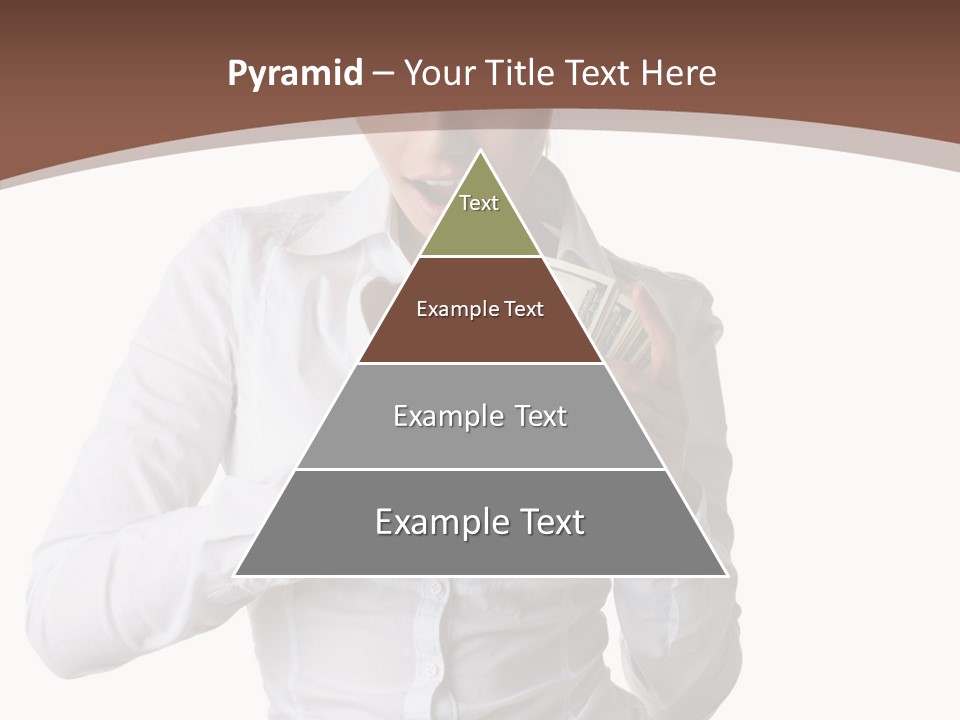 Currency Holding Happiness PowerPoint Template