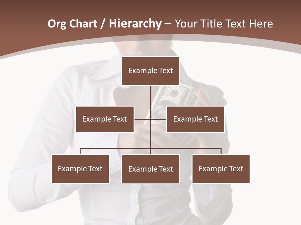 Currency Holding Happiness PowerPoint Template