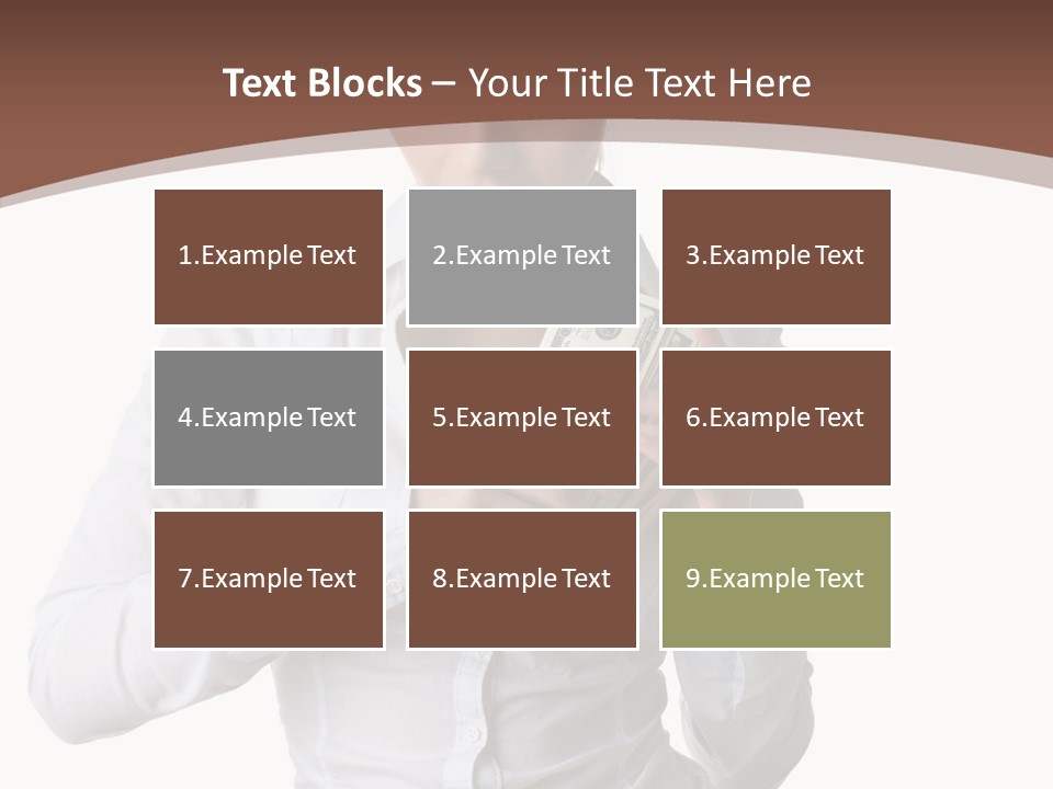 Currency Holding Happiness PowerPoint Template