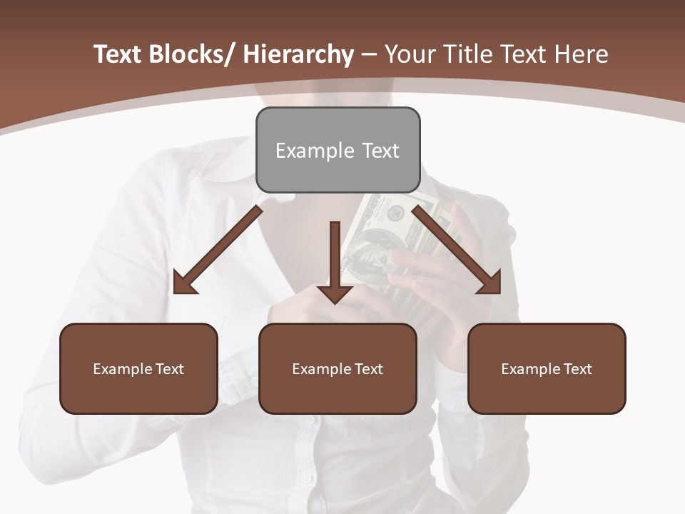 Currency Holding Happiness PowerPoint Template