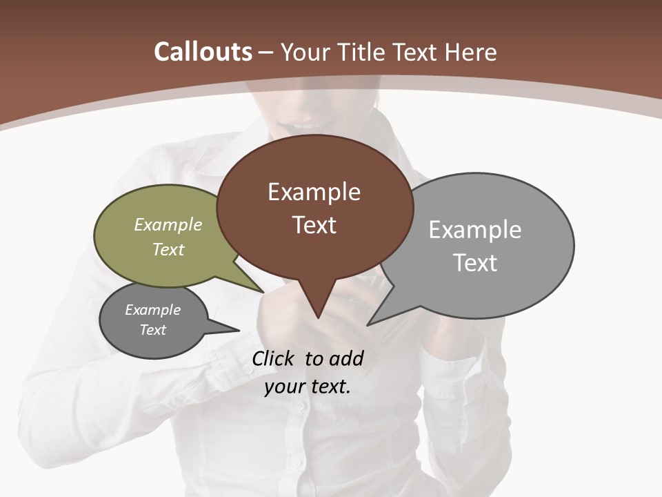 Currency Holding Happiness PowerPoint Template