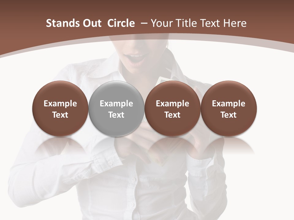 Currency Holding Happiness PowerPoint Template