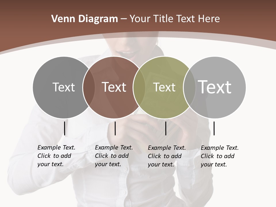 Currency Holding Happiness PowerPoint Template
