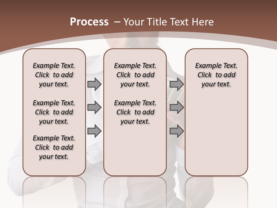Currency Holding Happiness PowerPoint Template