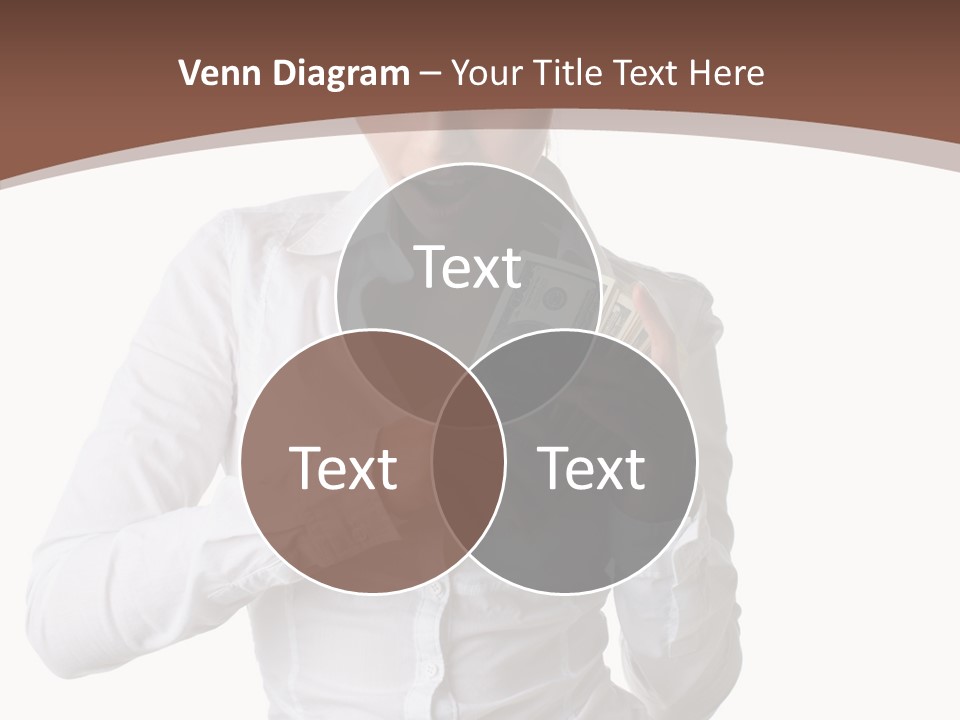 Currency Holding Happiness PowerPoint Template