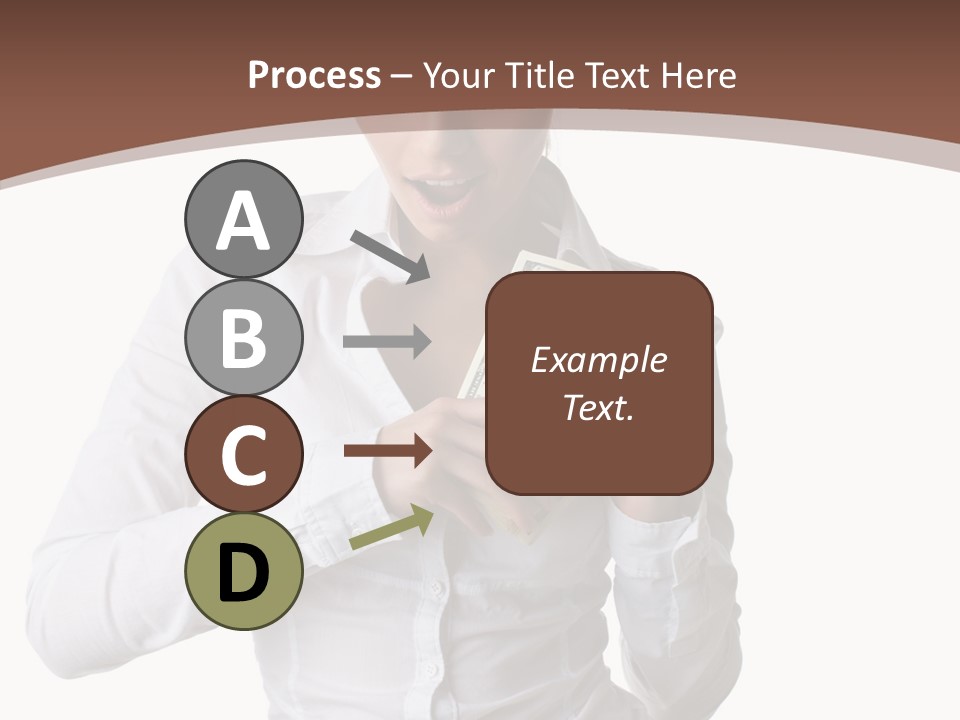 Currency Holding Happiness PowerPoint Template