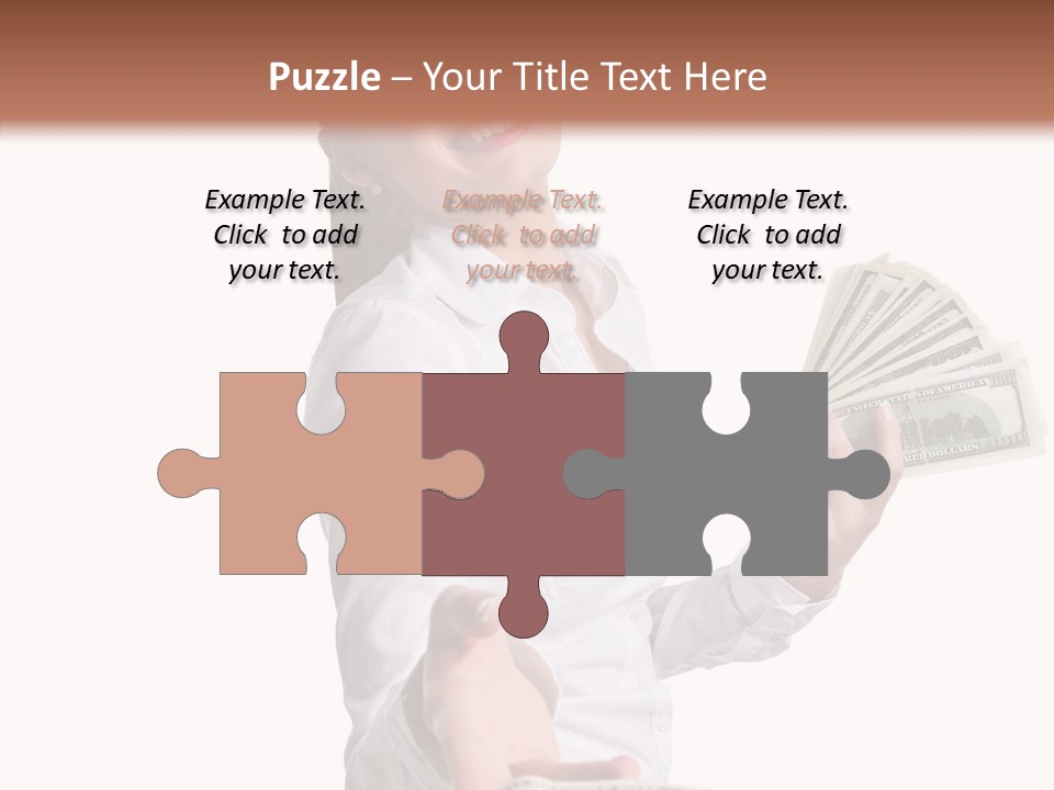 Shopping Face Success PowerPoint Template