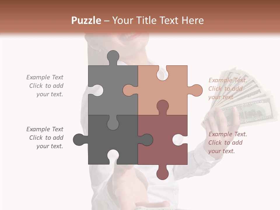 Shopping Face Success PowerPoint Template