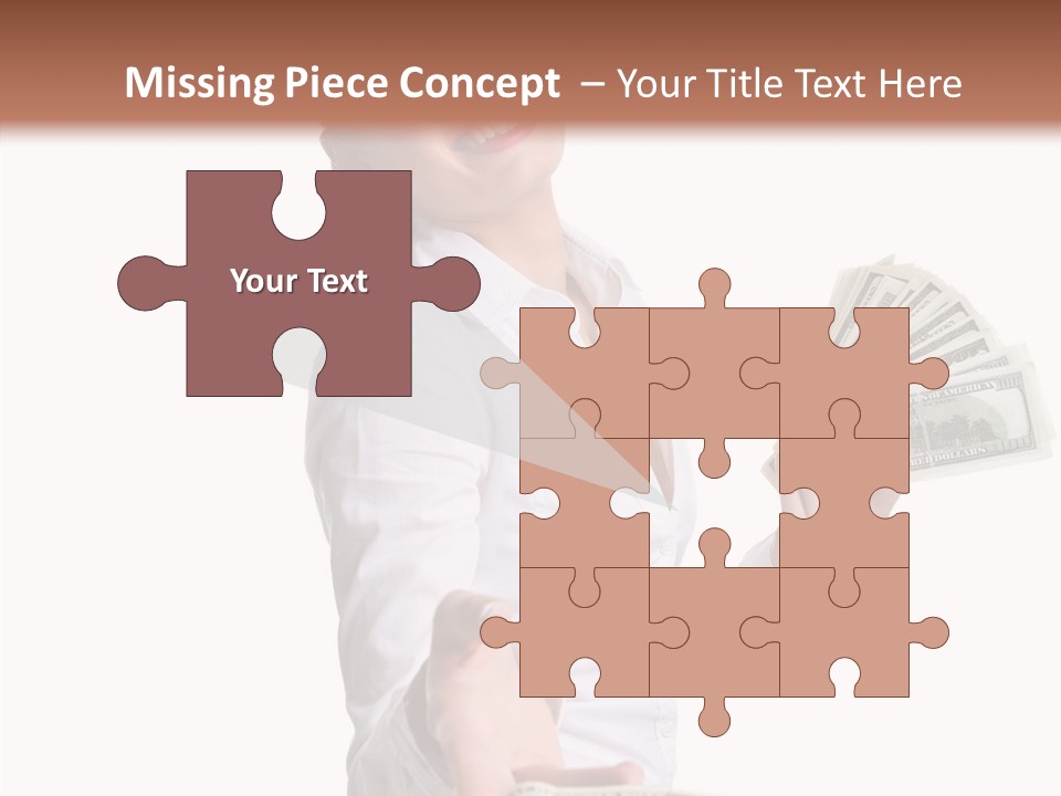 Shopping Face Success PowerPoint Template