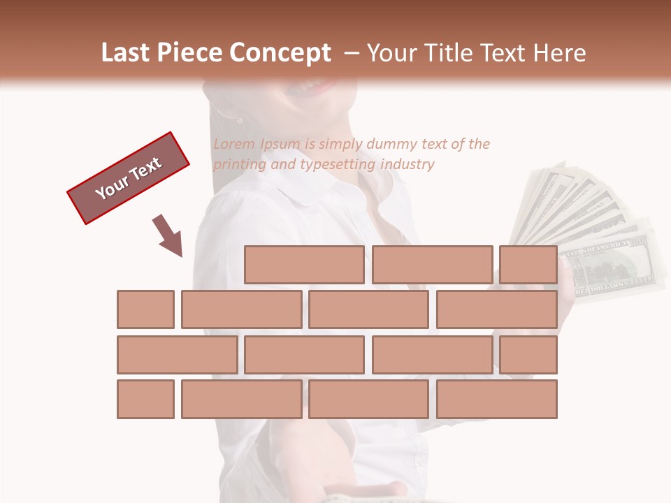 Shopping Face Success PowerPoint Template