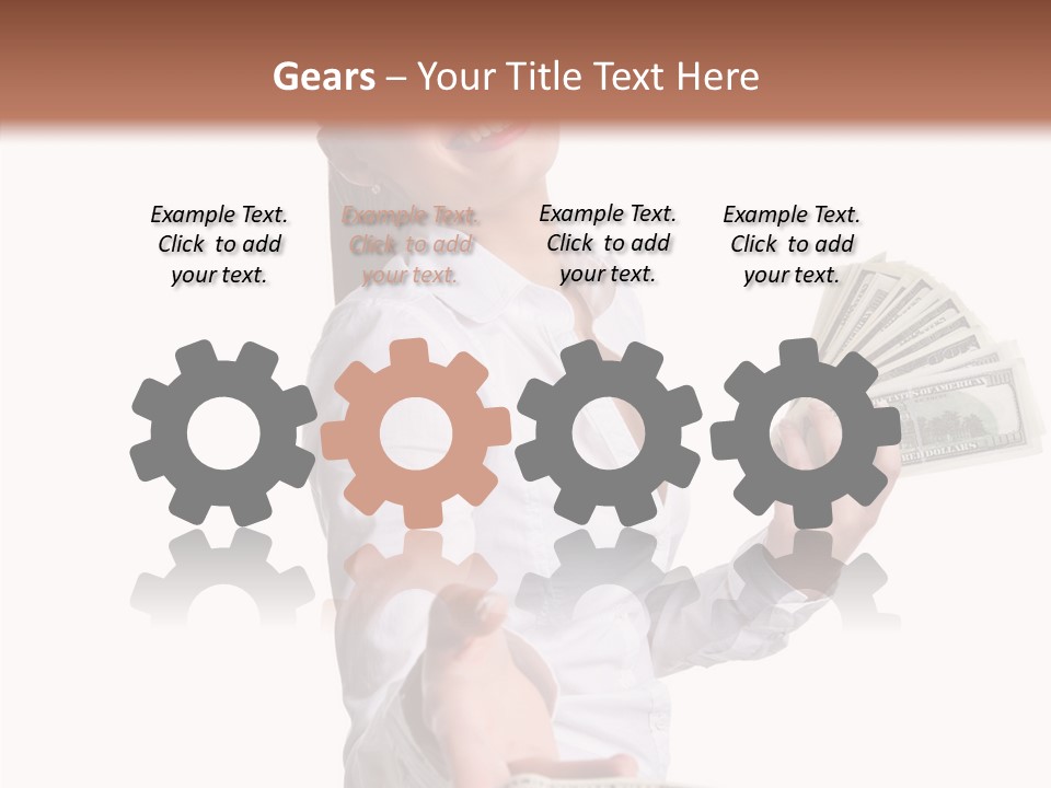 Shopping Face Success PowerPoint Template