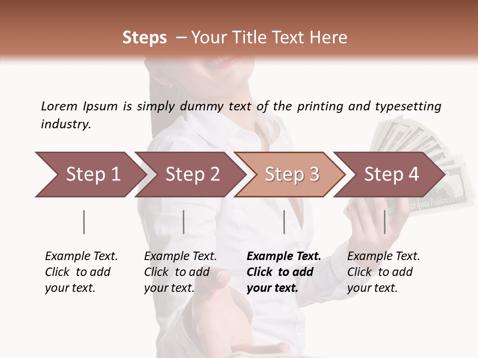 Shopping Face Success PowerPoint Template