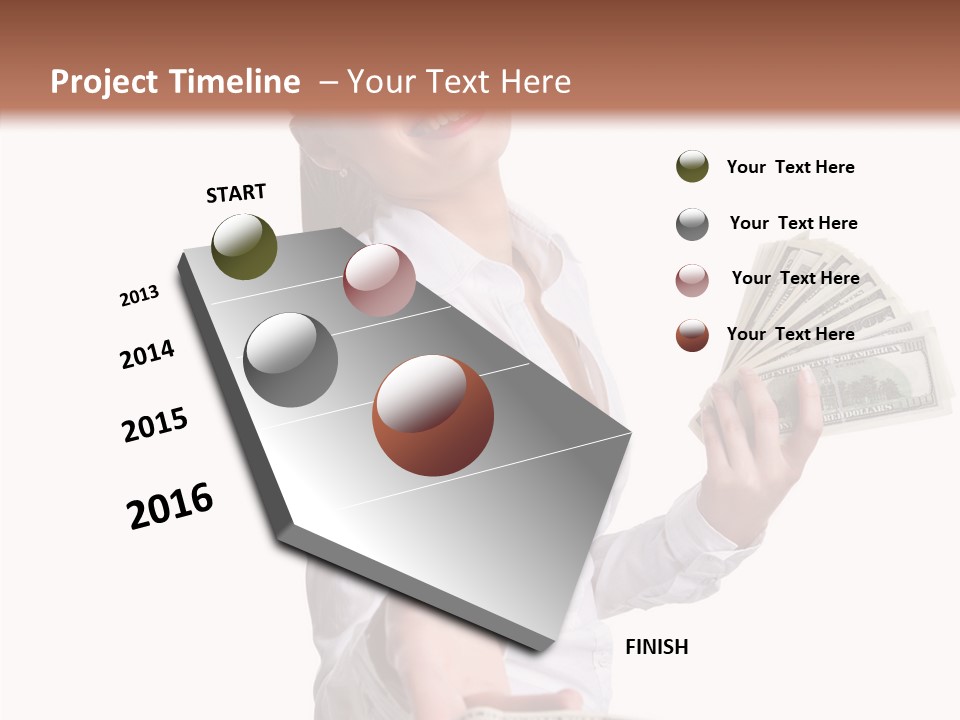 Shopping Face Success PowerPoint Template