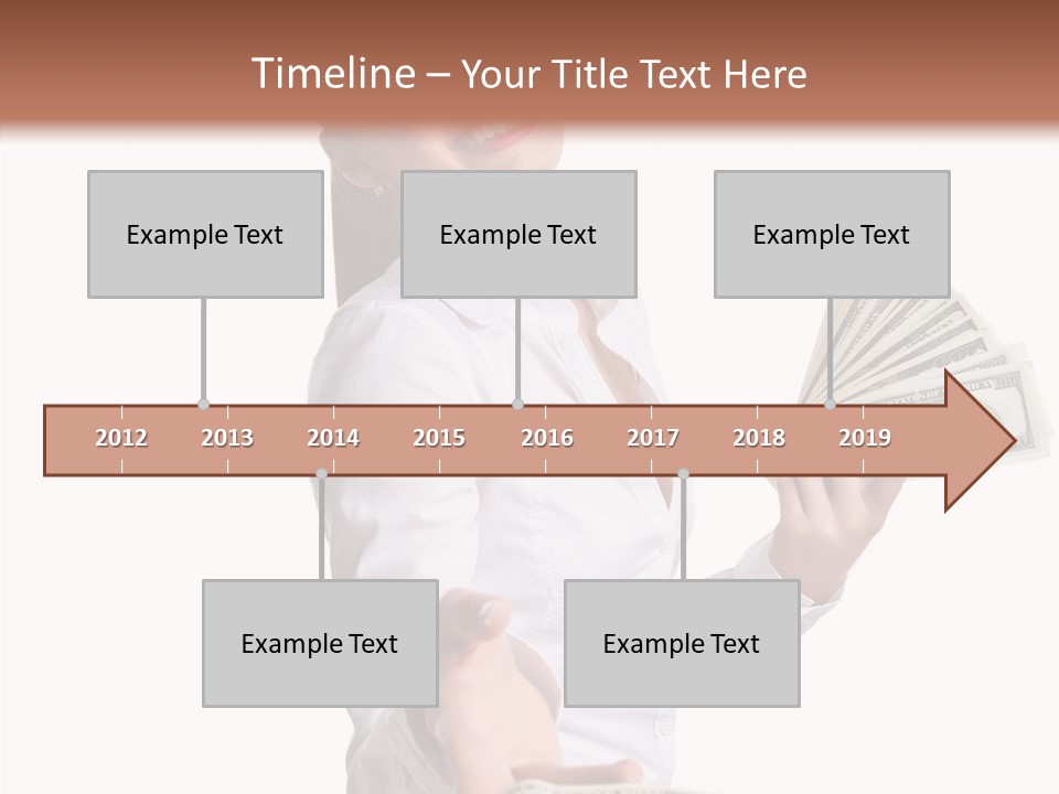 Shopping Face Success PowerPoint Template