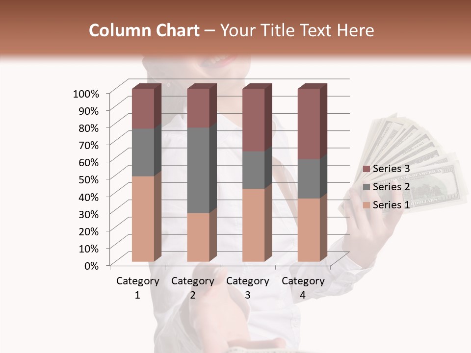 Shopping Face Success PowerPoint Template