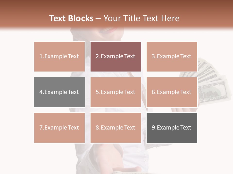 Shopping Face Success PowerPoint Template