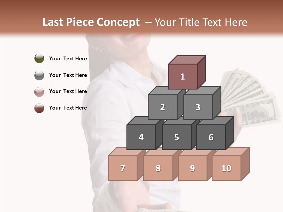 Shopping Face Success PowerPoint Template