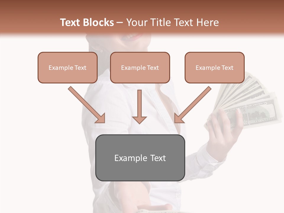 Shopping Face Success PowerPoint Template