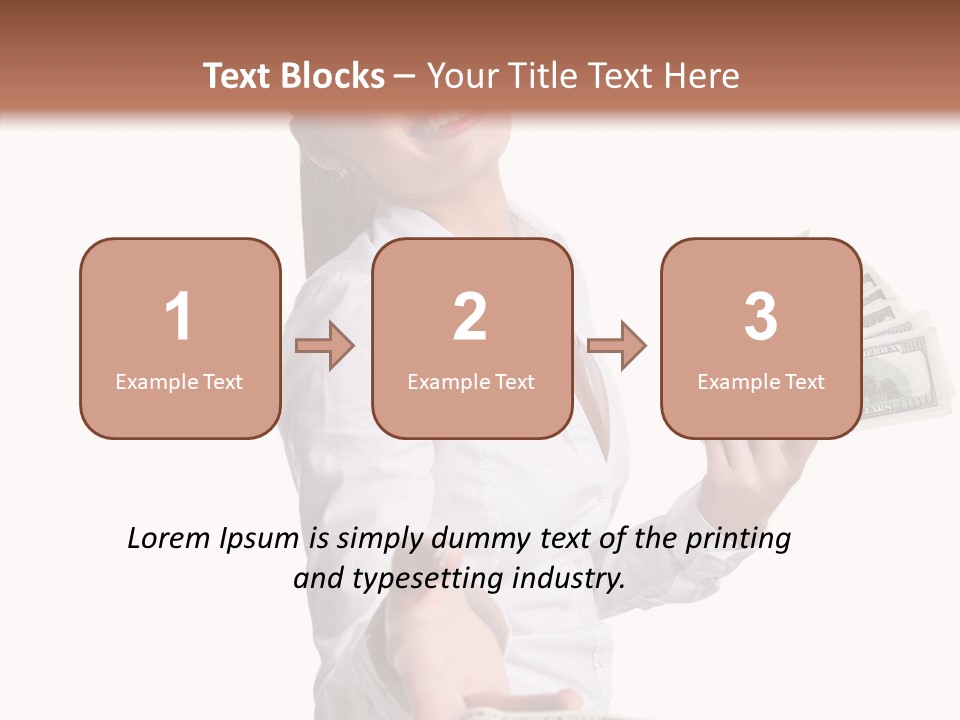 Shopping Face Success PowerPoint Template