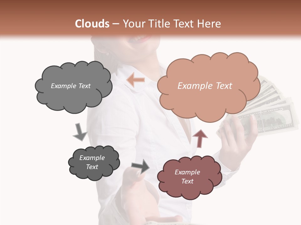 Shopping Face Success PowerPoint Template