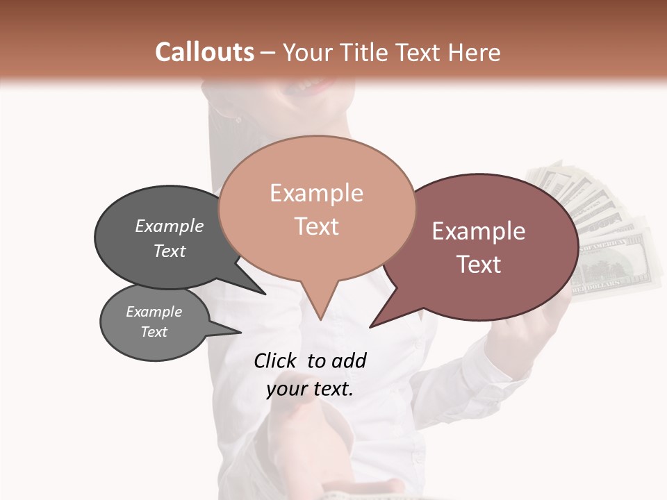 Shopping Face Success PowerPoint Template