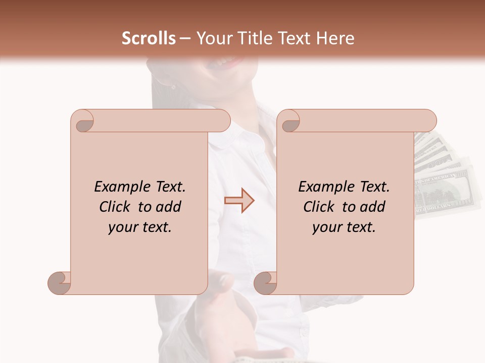 Shopping Face Success PowerPoint Template