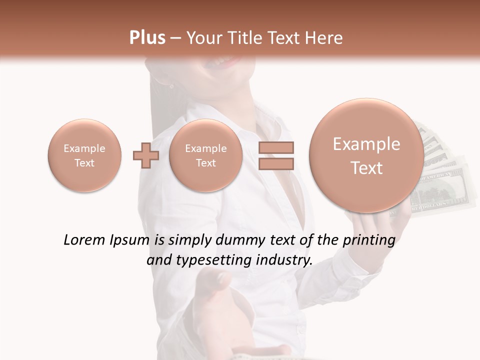 Shopping Face Success PowerPoint Template