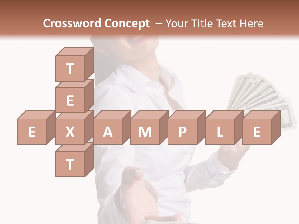 Shopping Face Success PowerPoint Template