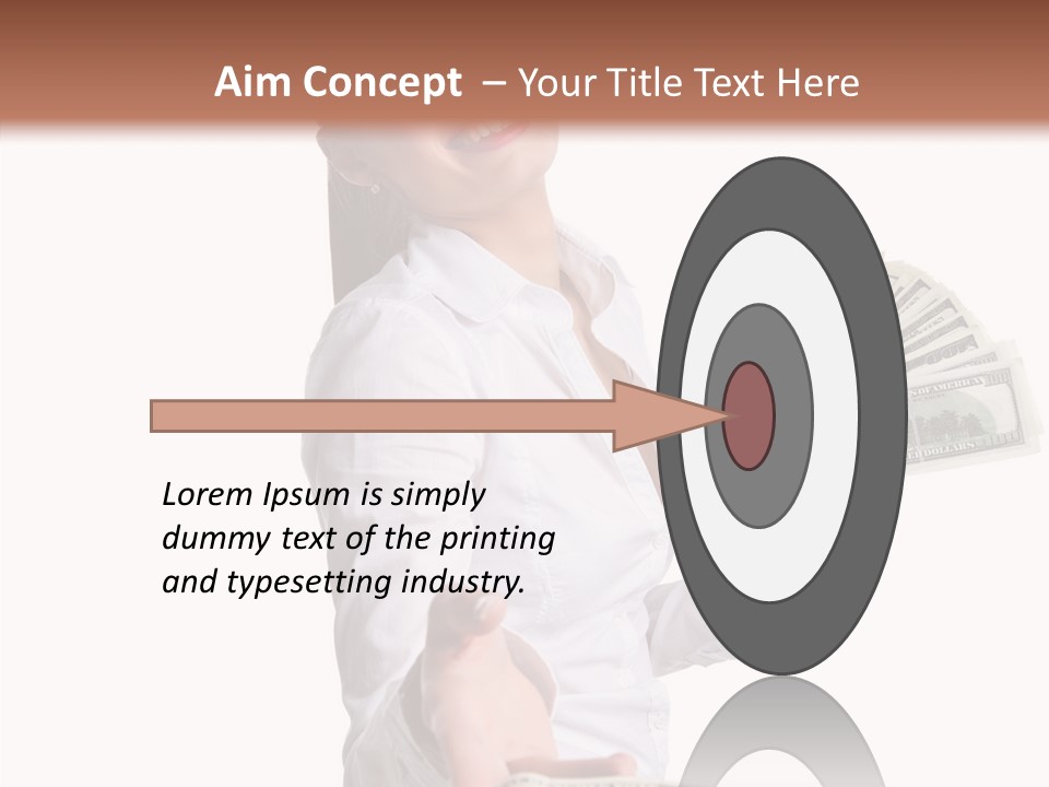 Shopping Face Success PowerPoint Template