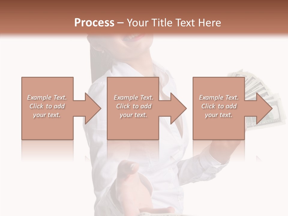 Shopping Face Success PowerPoint Template