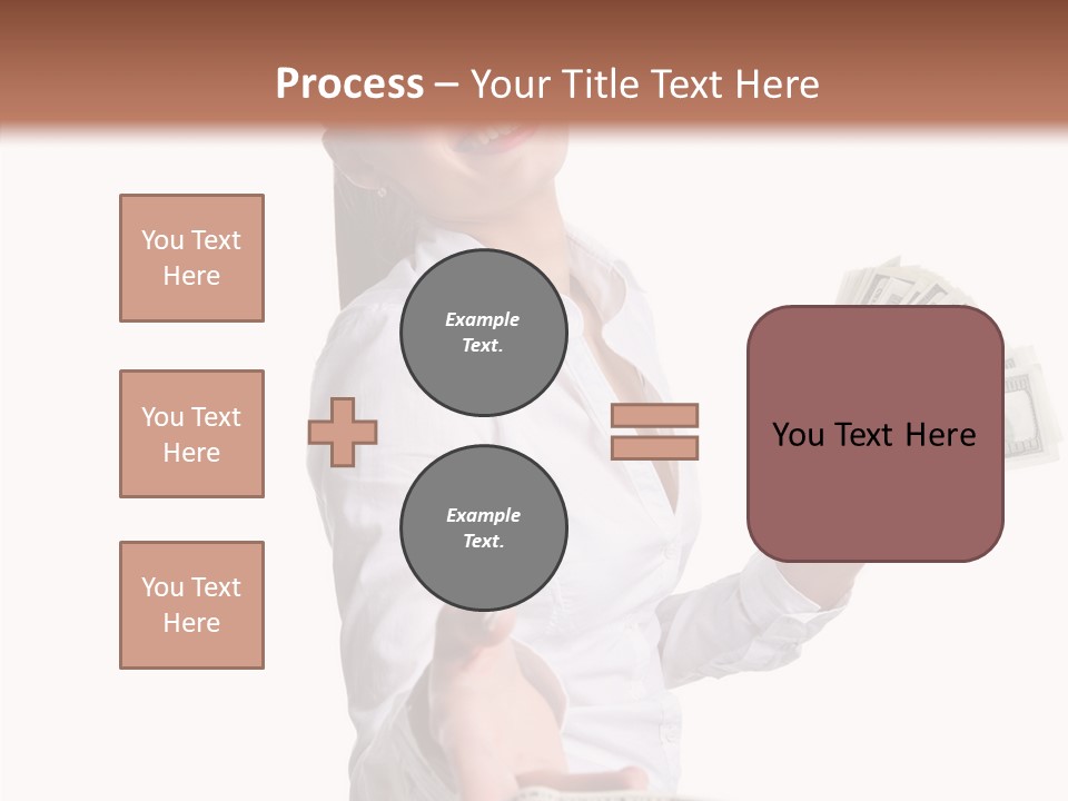 Shopping Face Success PowerPoint Template